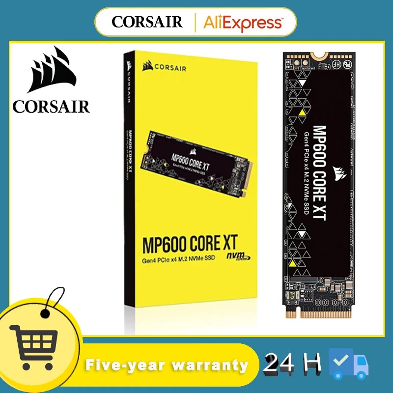 Corsair MP600 ھ XT 4TB PCIe Gen4 x4 NVMe M.2 SSD е QLC NAND - M.2 2280-̷Ʈ 丮 ȣȯ-ִ 5000 MB/s